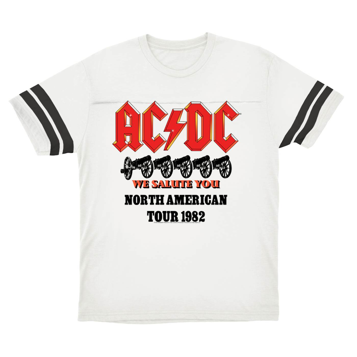 AC/DC T-Shirt | We Salute You North American Tour 1982 ACDC Football Shirt