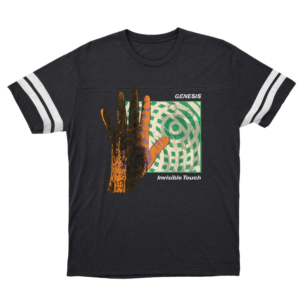 Genesis T-Shirt | Reverse Colored Invisible Touch Album Cover Design  (Merchbar Exclusive) Football Shirt $69.00$32.95