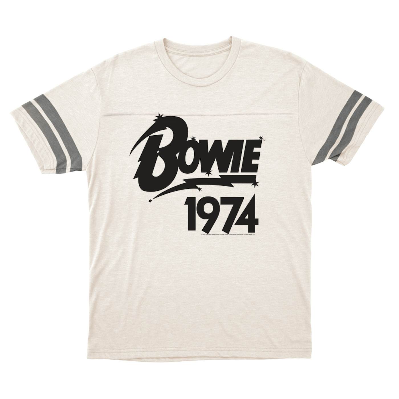 David Bowie T-Shirt | Bowie 1974 Logo (Merchbar Exclusive) David Bowie Football Shirt