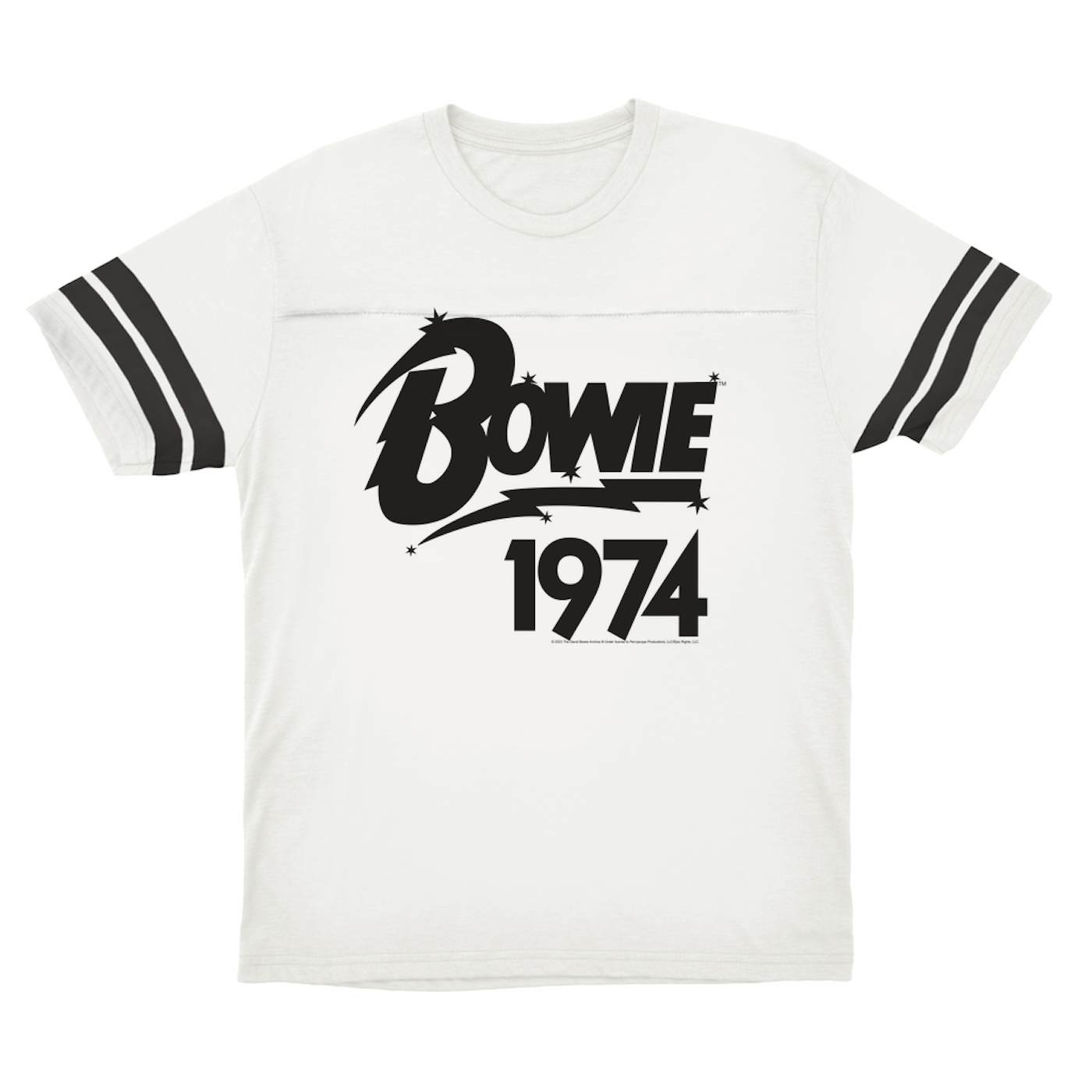 David Bowie T-Shirt | Bowie 1974 Logo (Merchbar Exclusive) David Bowie Football Shirt