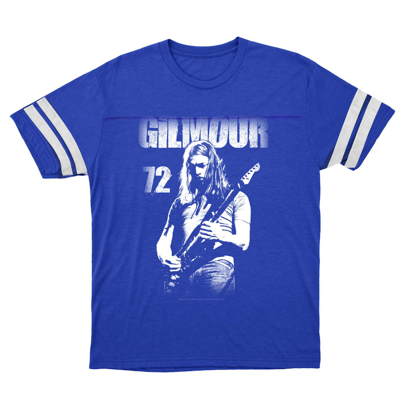 Blue Rocker Guitarist Unisex Jersey Short Sleeve Tee Silver / L