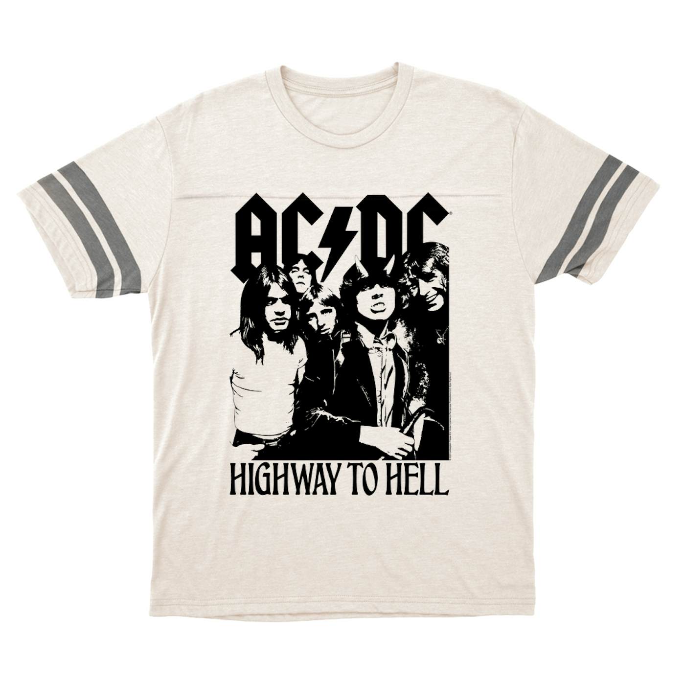 AC/DC T-Shirt | Highway To Hell Retro Black Football Shirt