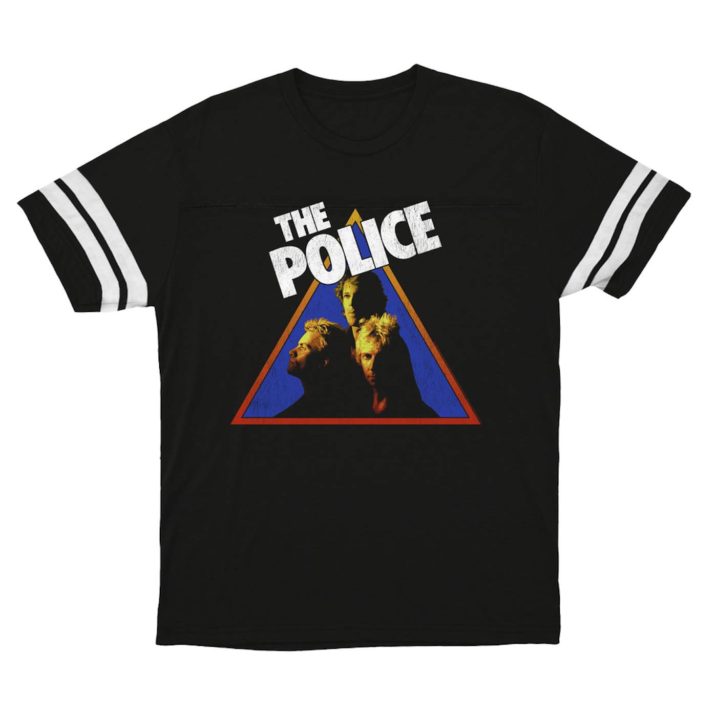 The Police T-Shirt | Retro Zenyatta Mondatta Image Distressed (Merchbar Exclusive) The Police Football Shirt