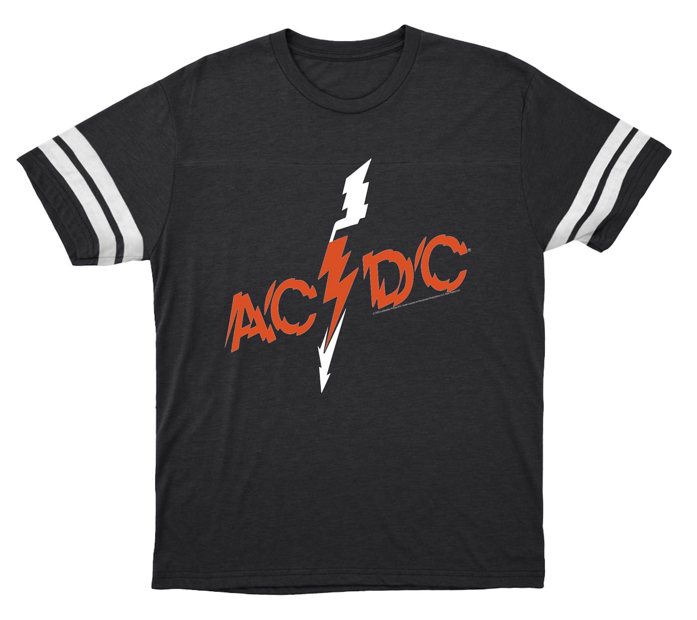 AC/DC T-Shirt | Vintage Retro Powerage Logo Football Shirt