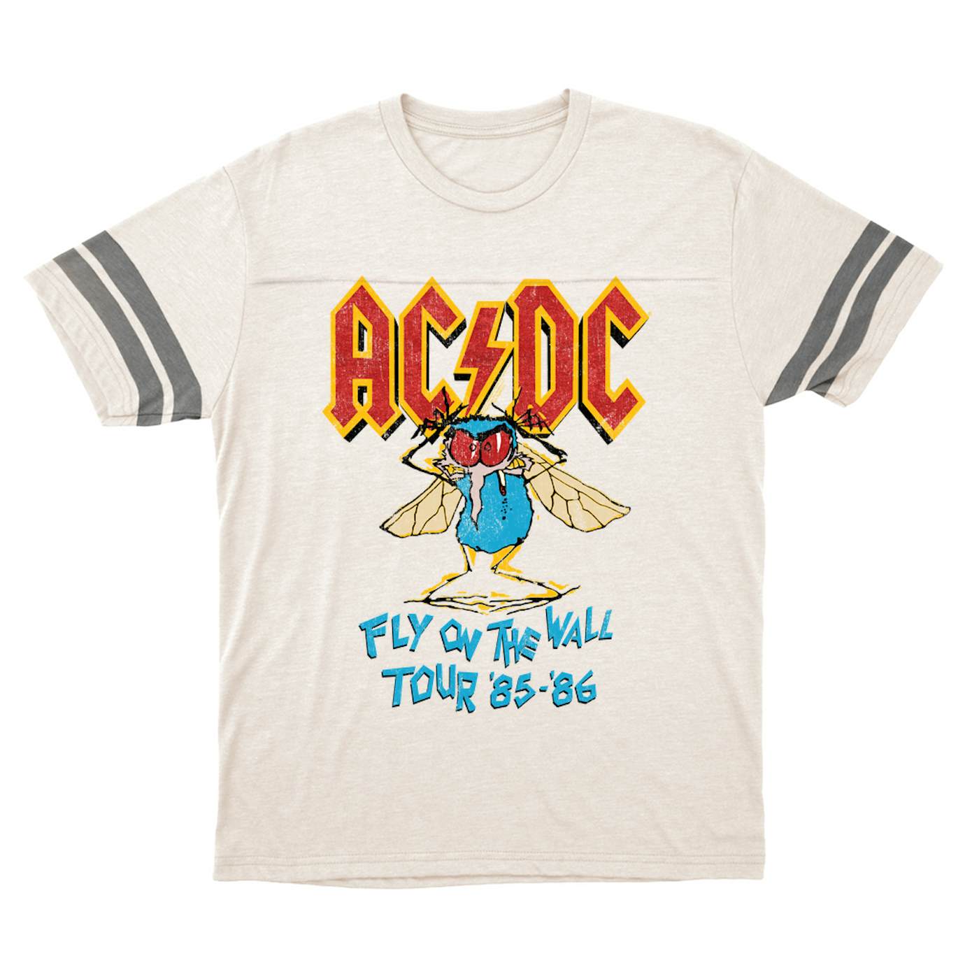 AC/DC T-Shirt | Fly On The Wall Tour 1985-1986 ACDC Football Shirt