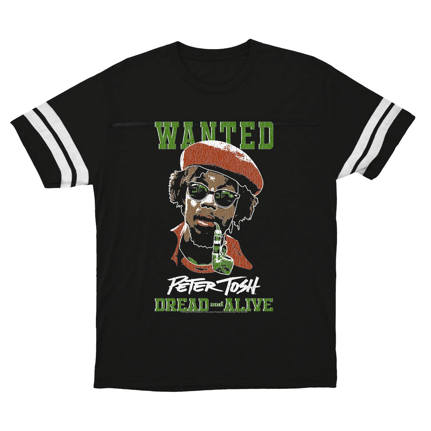 Peter Tosh T-Shirt | Wanted Dread And Live (Merchbar Exclusive) Peter Tosh Football Shirt