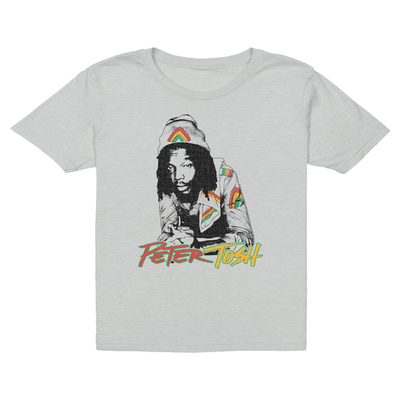 Peter Tosh Kids T-Shirt | Reggae Colored Embellishment Illustration (Merchbar Exclusive) Peter Tosh Kids T-Shirt