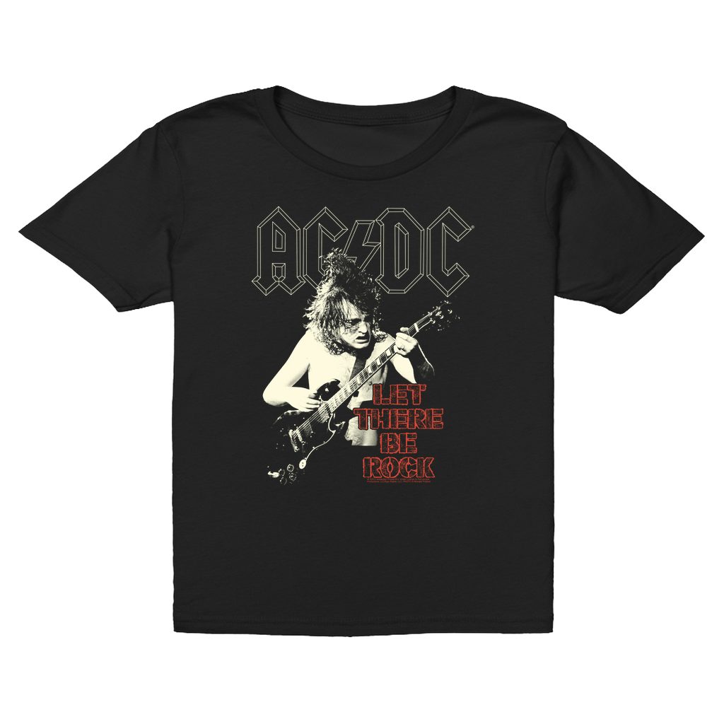 AC/DC Kids T-Shirt | Angus Young Let There Be Rock Distressed Kids T-Shirt