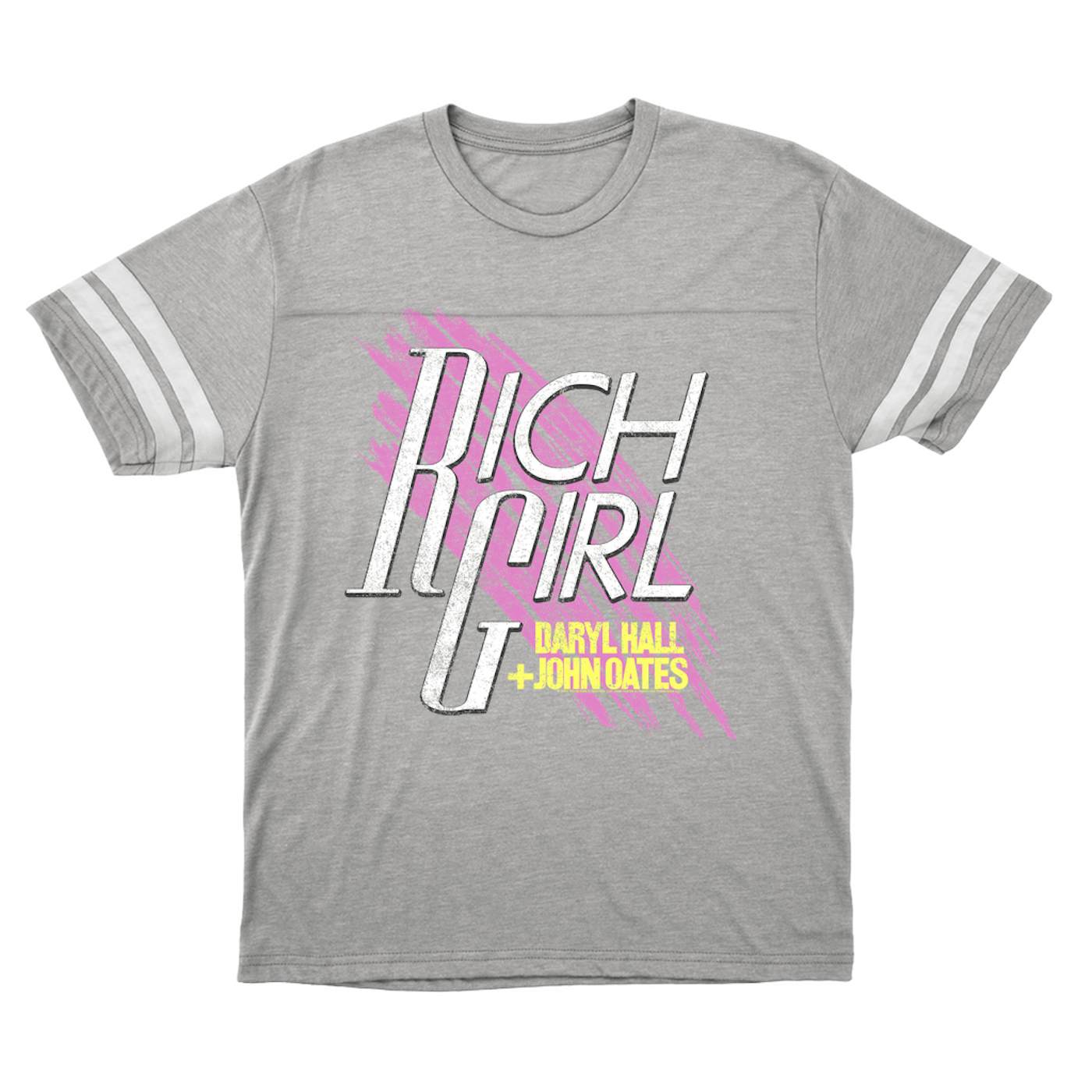 Daryl Hall & John Oates T-Shirt | Rich Girl Distressed Hall & Oates Football Shirt