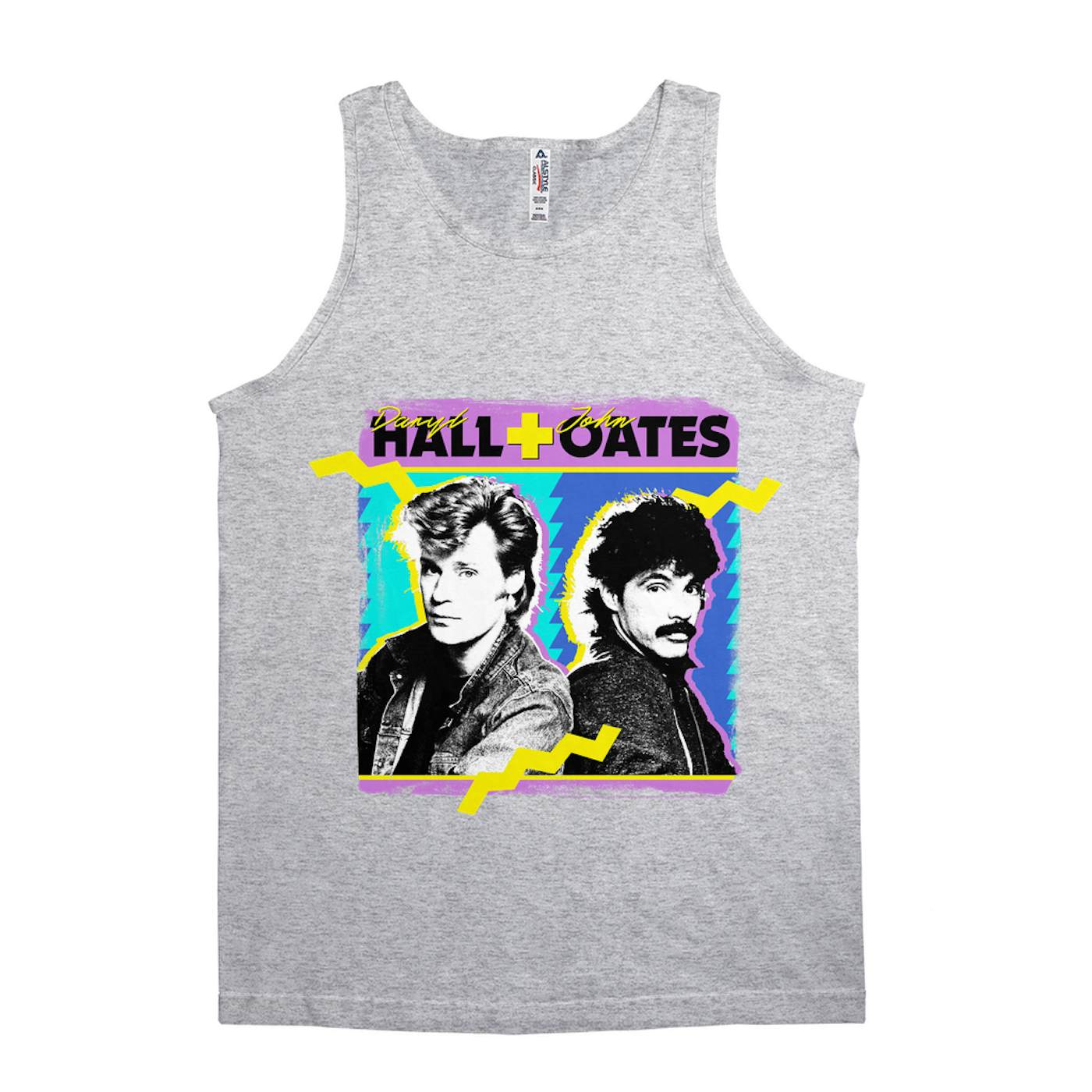 Daryl Hall & John Oates Unisex Tank Top | Zig Zag Design Distressed Hall & Oates Shirt