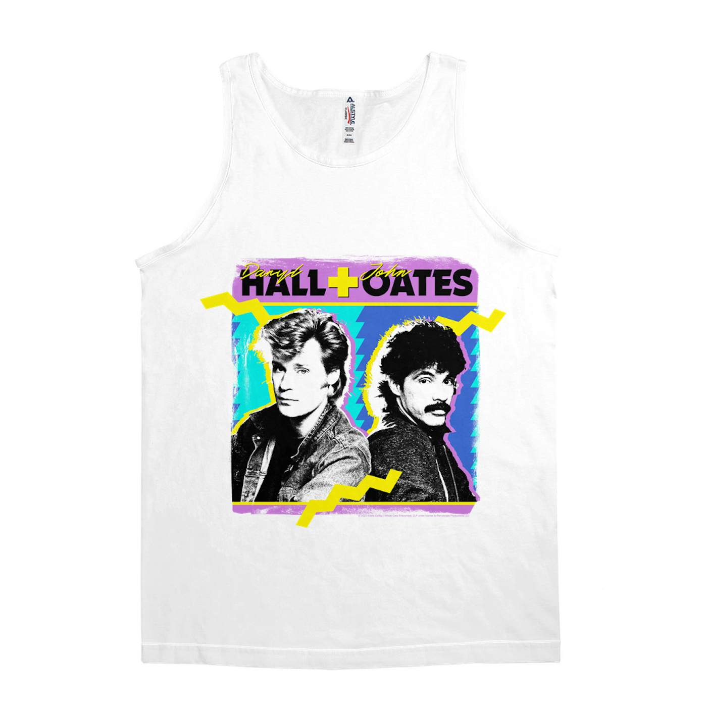 Daryl Hall & John Oates Unisex Tank Top | Zig Zag Design Distressed Hall & Oates Shirt