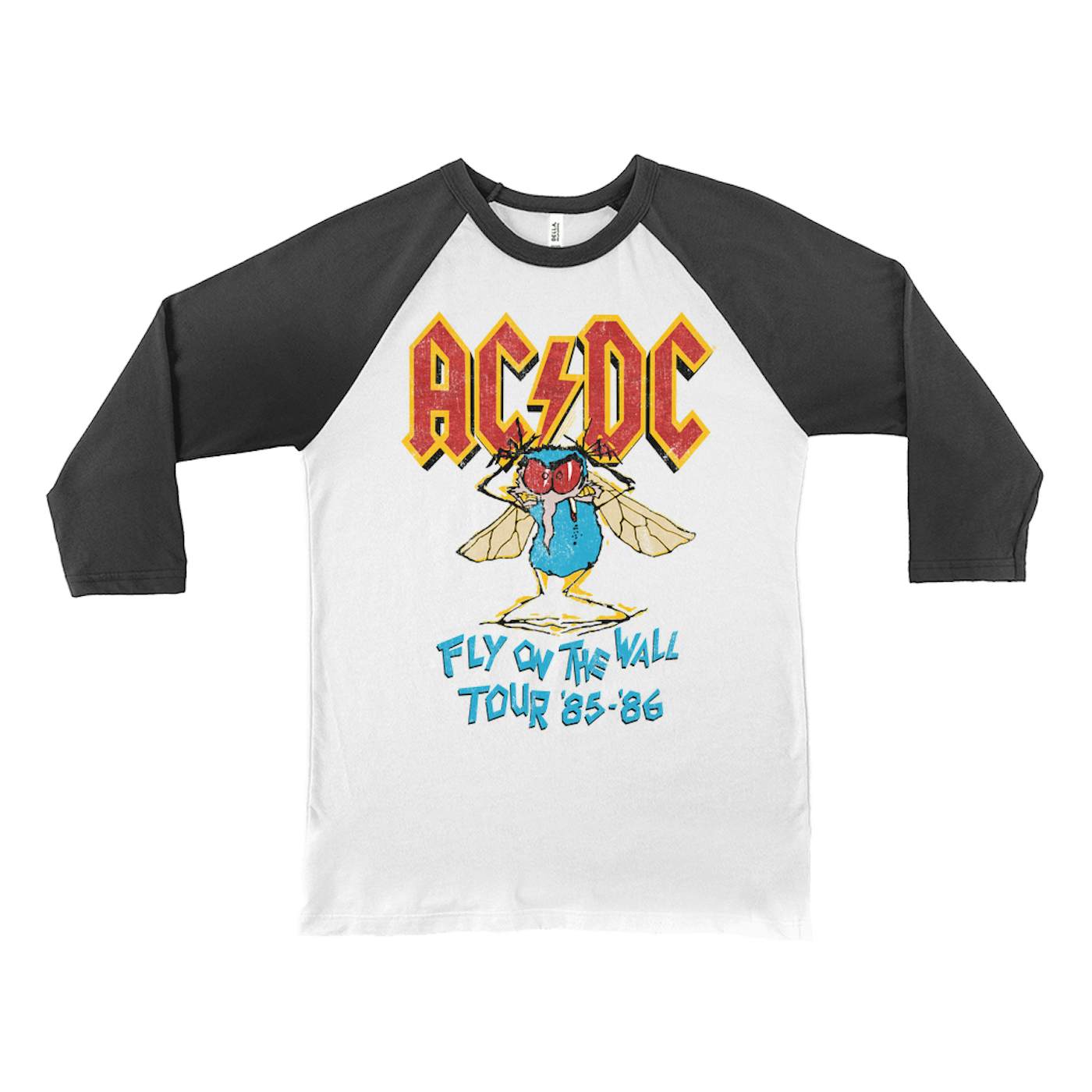 ac dc fly on the wall tour t shirt