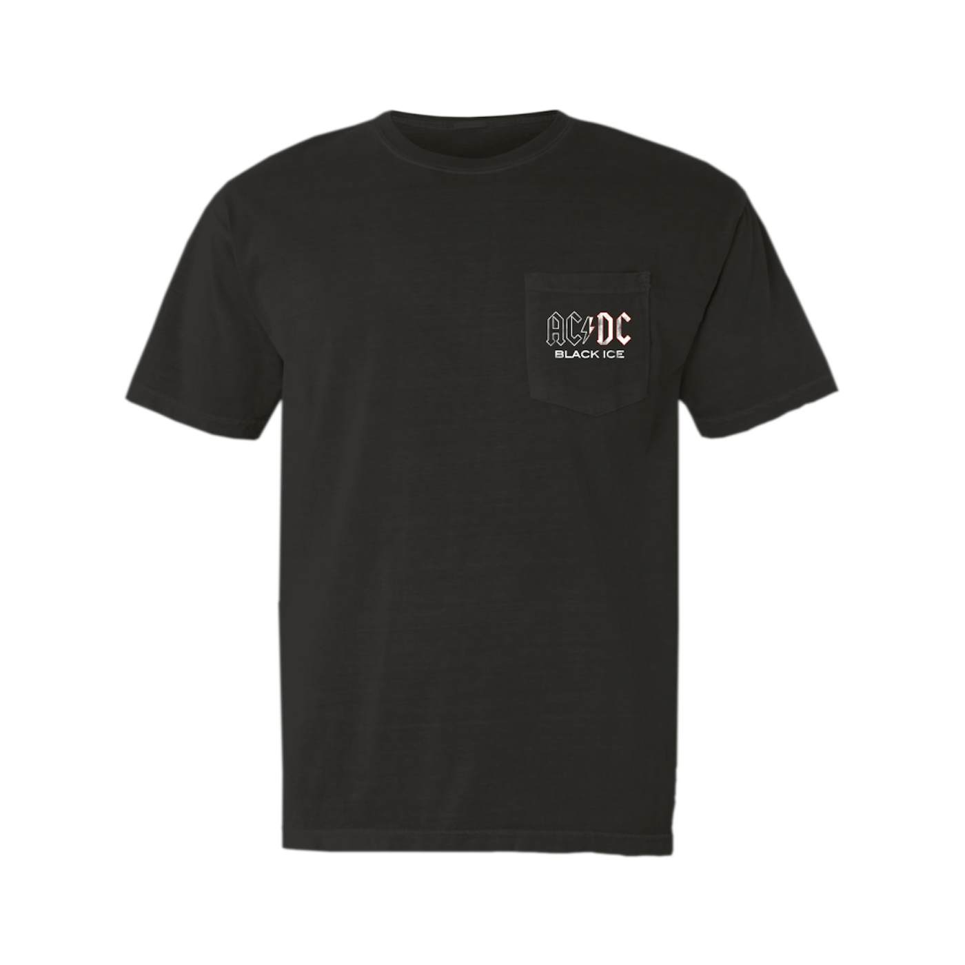 AC/DC T-Shirt | Black Ice Album Design (Merchbar Exclusive) ACDC Pocket T-shirt