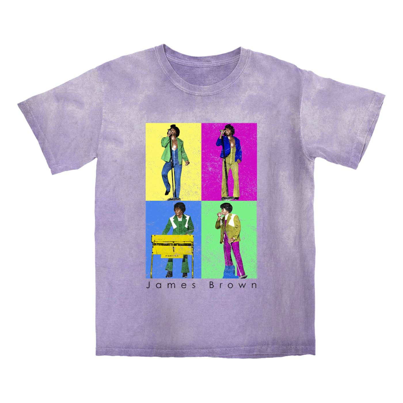 James Brown T-shirt | Pop Art Sex Machine Dance Moves James Brown Color Blast Shirt