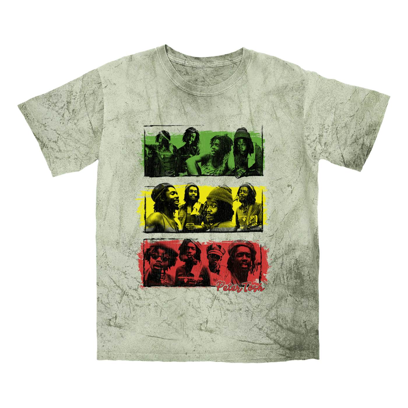 Peter Tosh T-shirt | Reggae Photo Collage (Merchbar Exclusive) Peter Tosh Color Blast Shirt