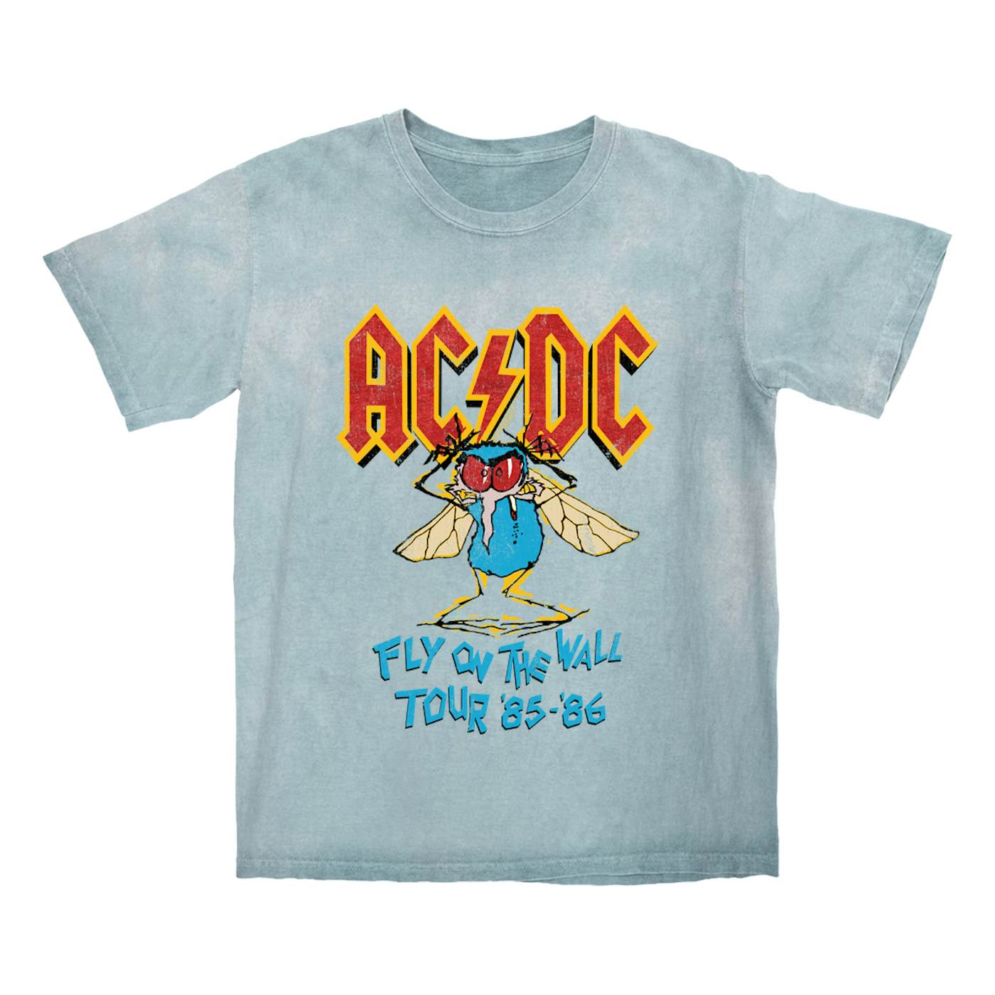 ac dc fly on the wall tour t shirt