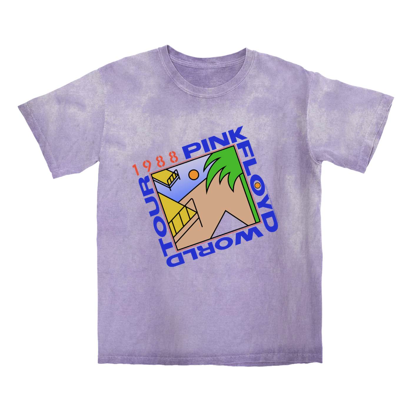 Pink Floyd T-shirt | Pink Floyd '88 World Tour Pink Floyd Color Blast Shirt
