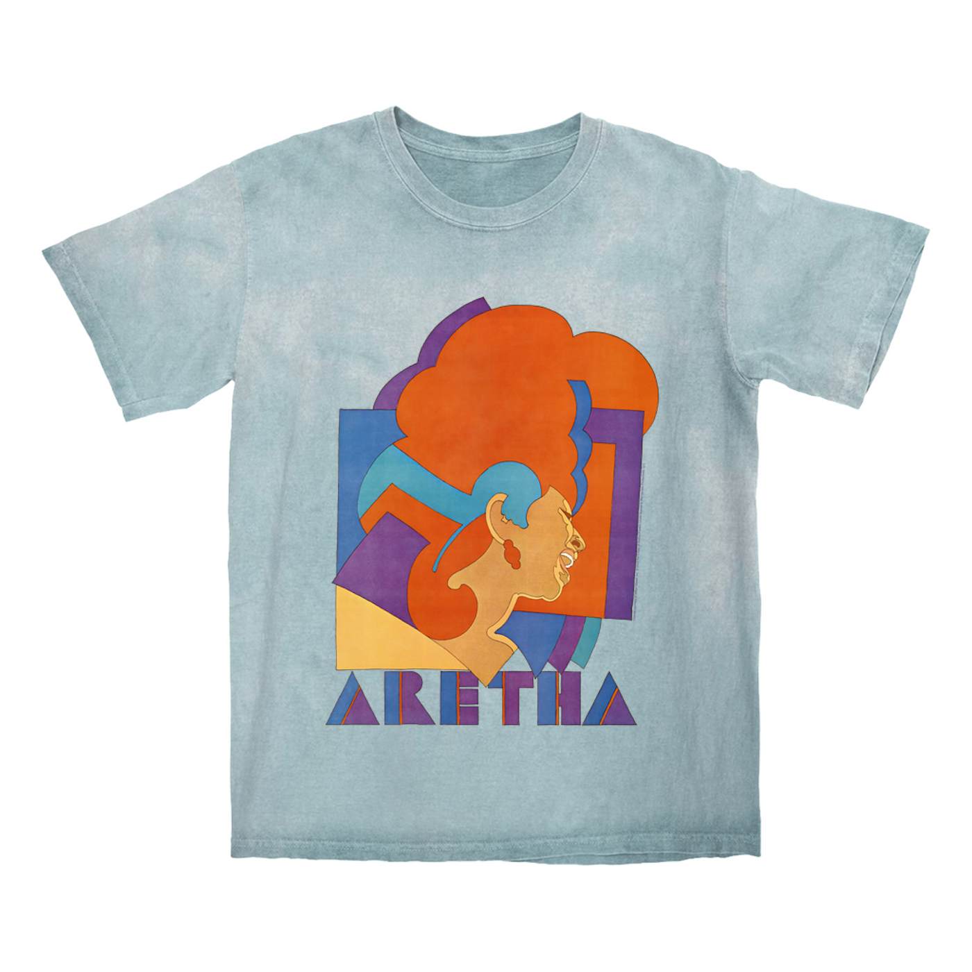Aretha Franklin T-shirt | Aretha Singing Artwork Aretha Franklin Color Blast Shirt