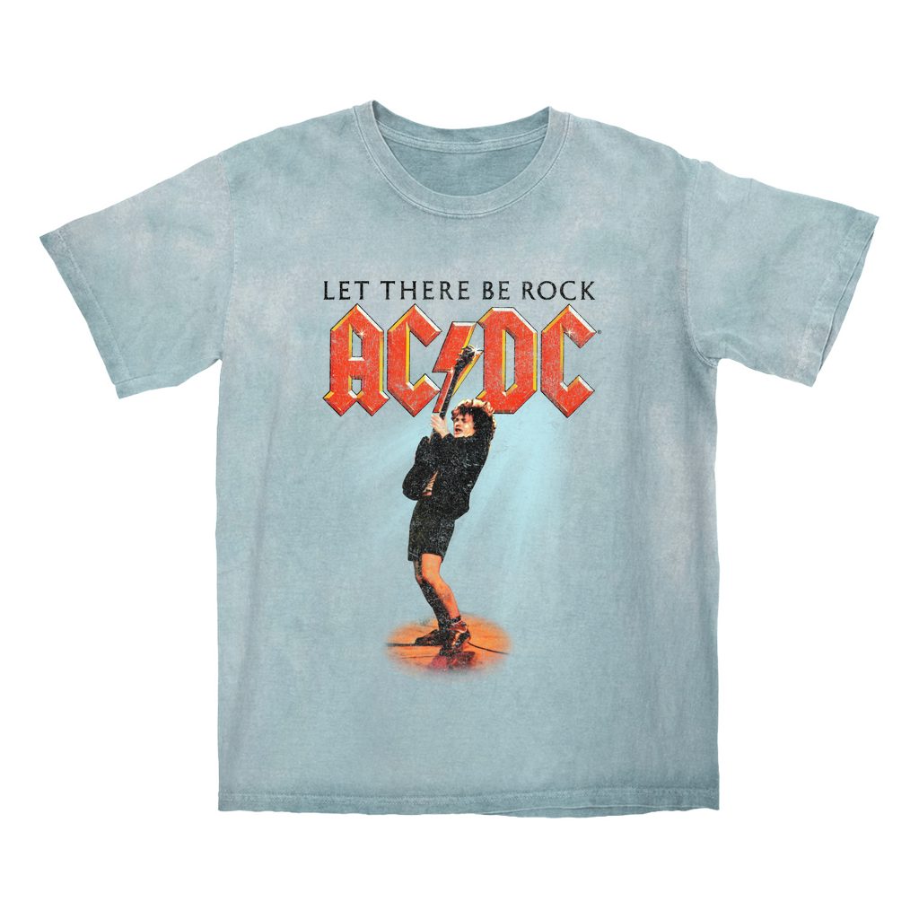AC/DC T-shirt | Let There Be Rock Album Cover Design Color Blast Shirt