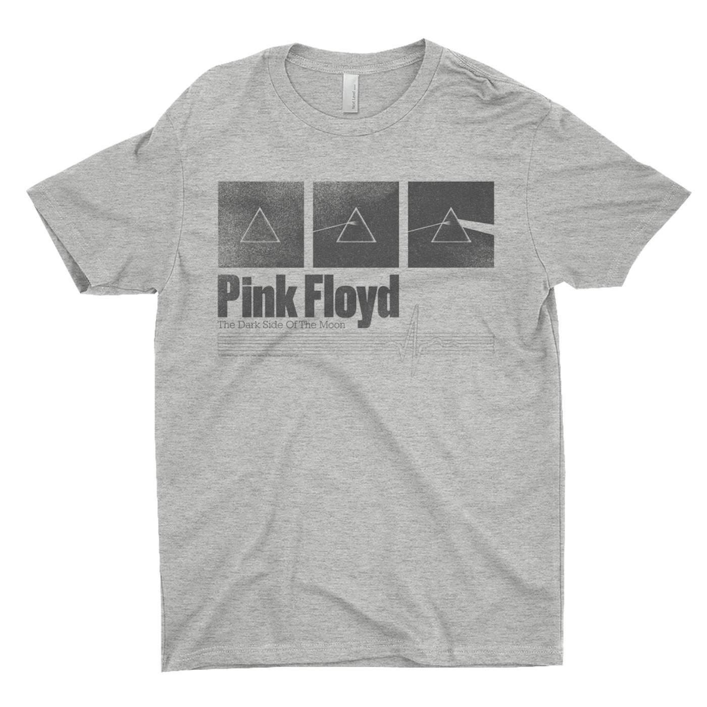 Pink Floyd T-Shirt | Black White Prism Blueprint Pink Floyd Shirt