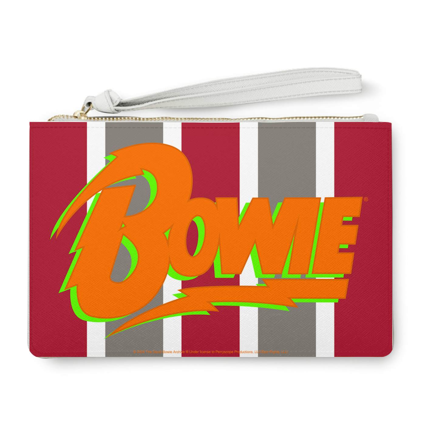 David Bowie Clutch | Multi-Color Stripe 1973 Inspiration (Merchbar Exclusive) David Bowie Clutch Bag