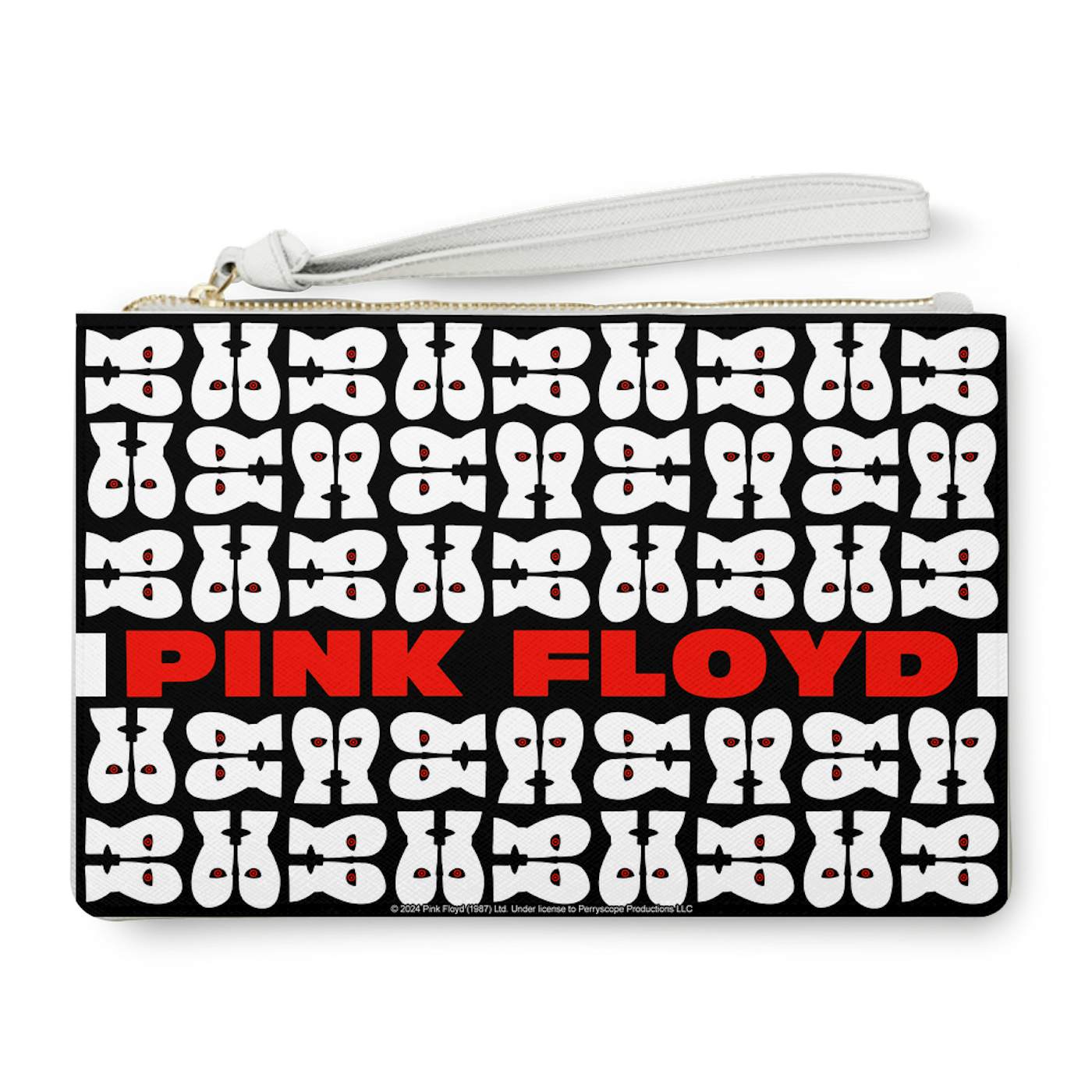 Pink Floyd Clutch | Division Bell Pattern (Merchbar Exclusive) Pink Floyd Clutch Bag