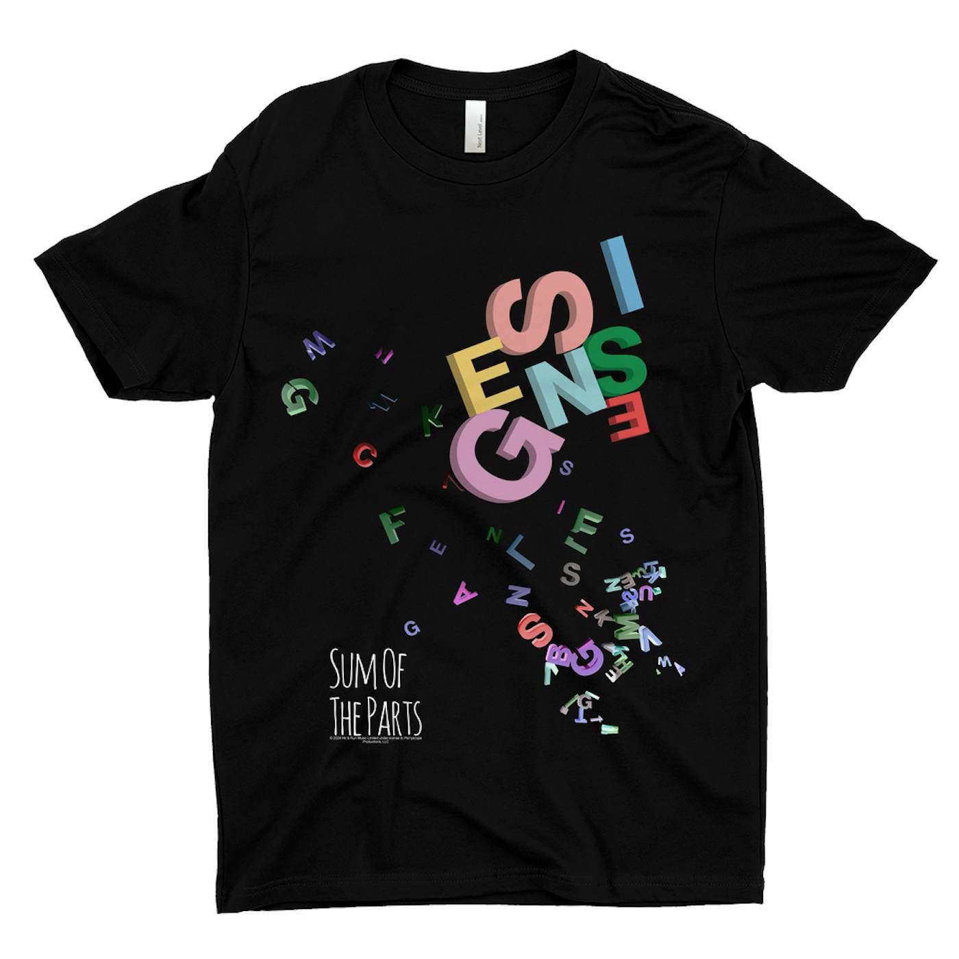 Genesis T-Shirt | Sum Of The Parts Letters Design Genesis Shirt
