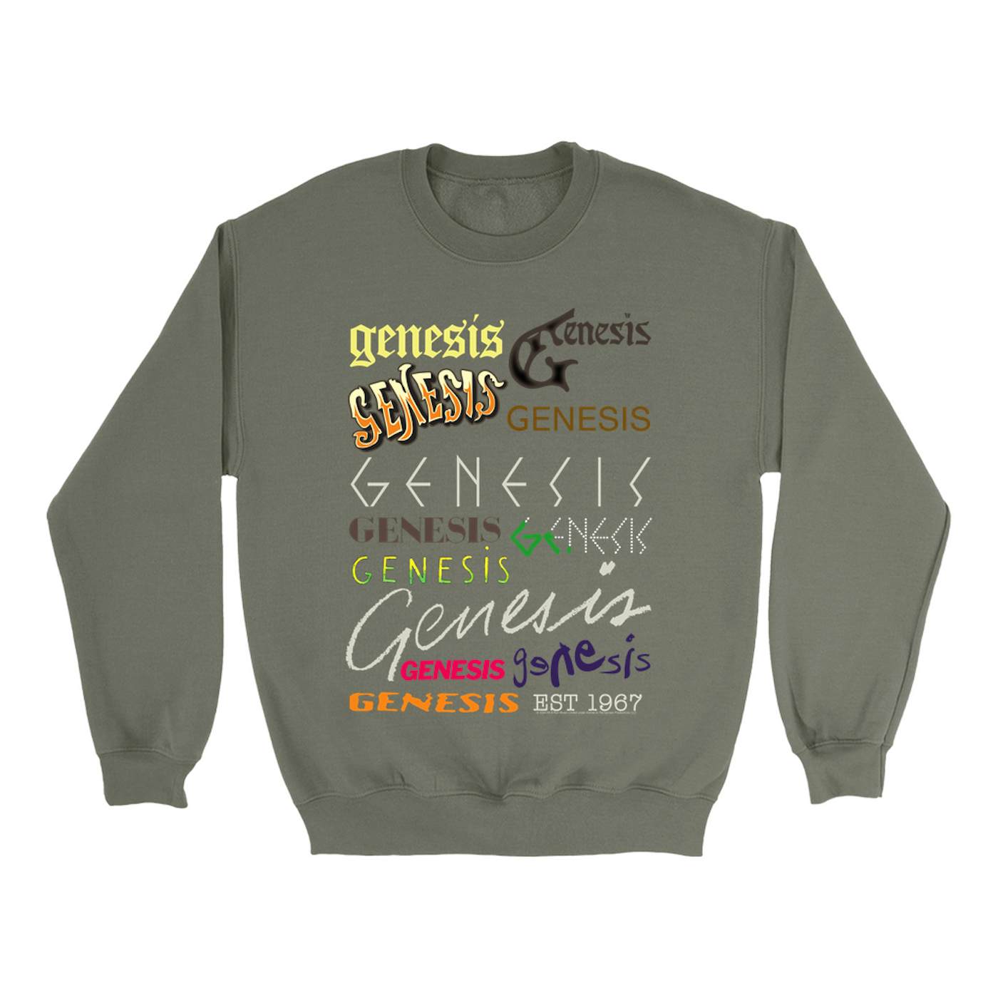 Genesis Sweatshirt | Album Logos Through The Years Genesis Sweatshirt