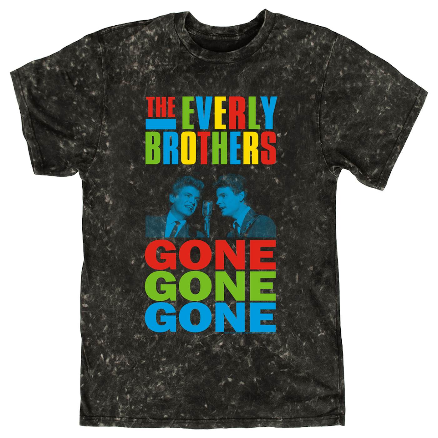 The Everly Brothers T-shirt | Gone, Gone, Gone Colorful The Everly Brothers Mineral Wash Shirt