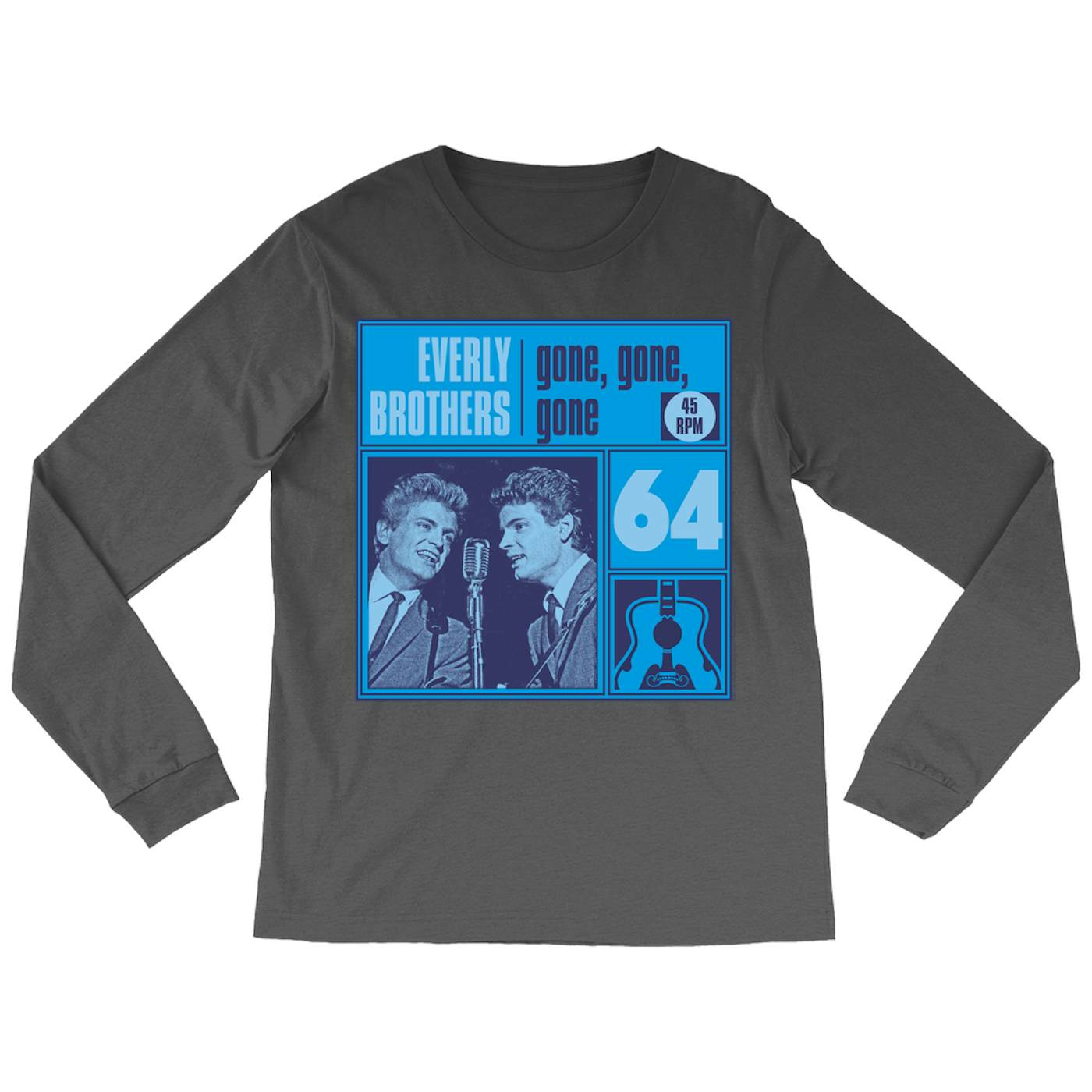 The Everly Brothers Long Sleeve Shirt | Gone, Gone, Gone Blue The Everly Brothers Shirt