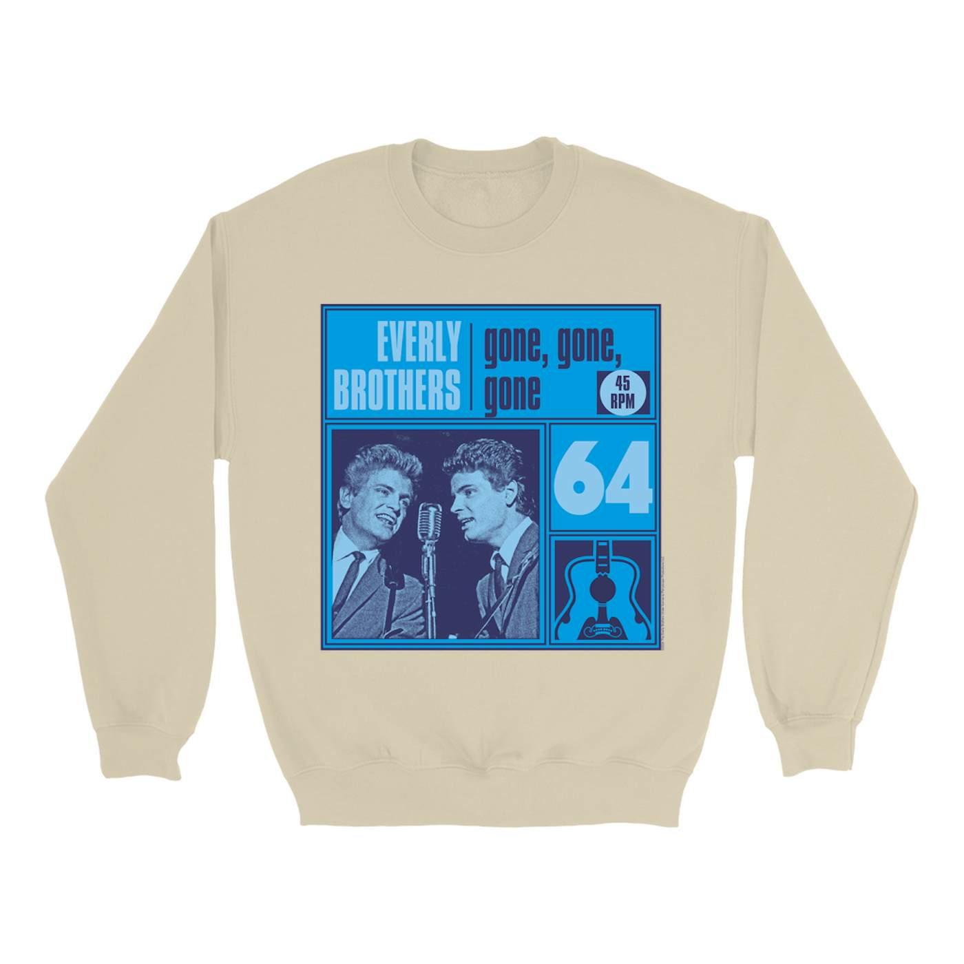 The Everly Brothers Sweatshirt | Gone, Gone, Gone Blue The Everly Brothers Sweatshirt