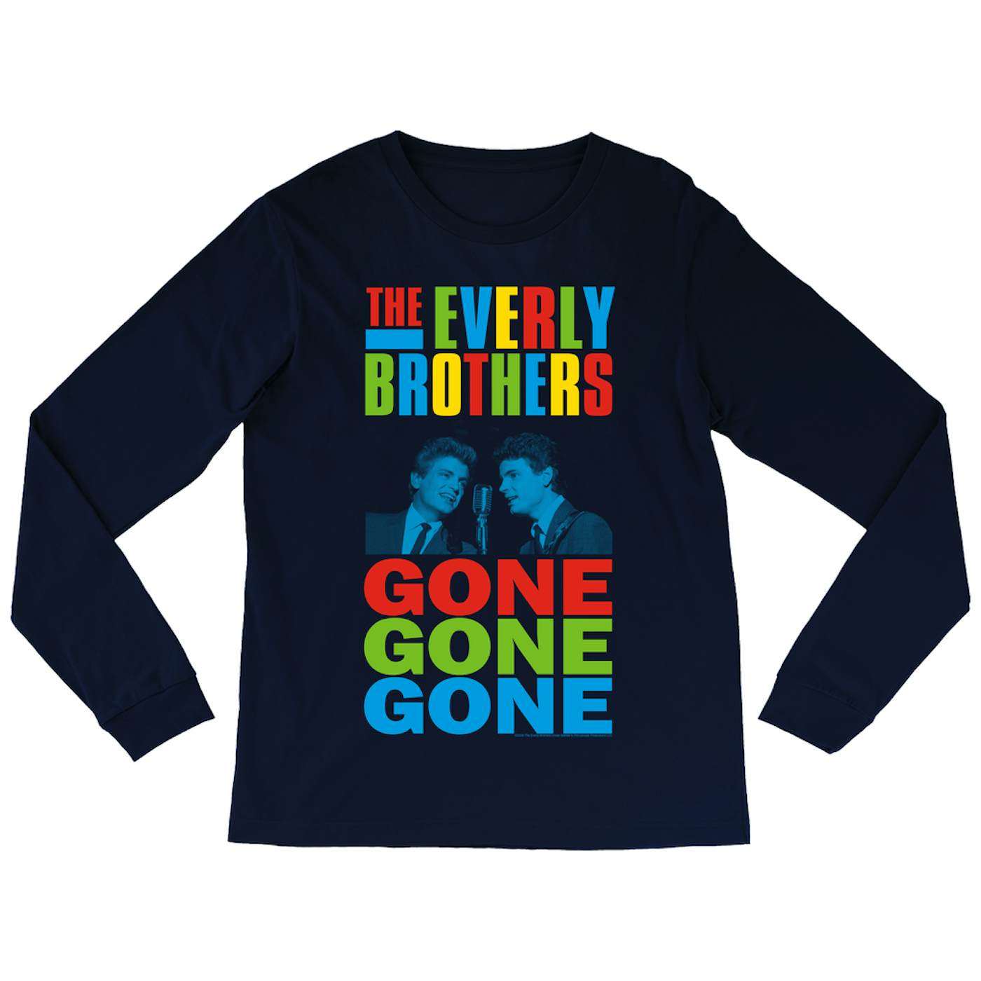 The Everly Brothers Long Sleeve Shirt | Gone, Gone, Gone Colorful The Everly Brothers Shirt