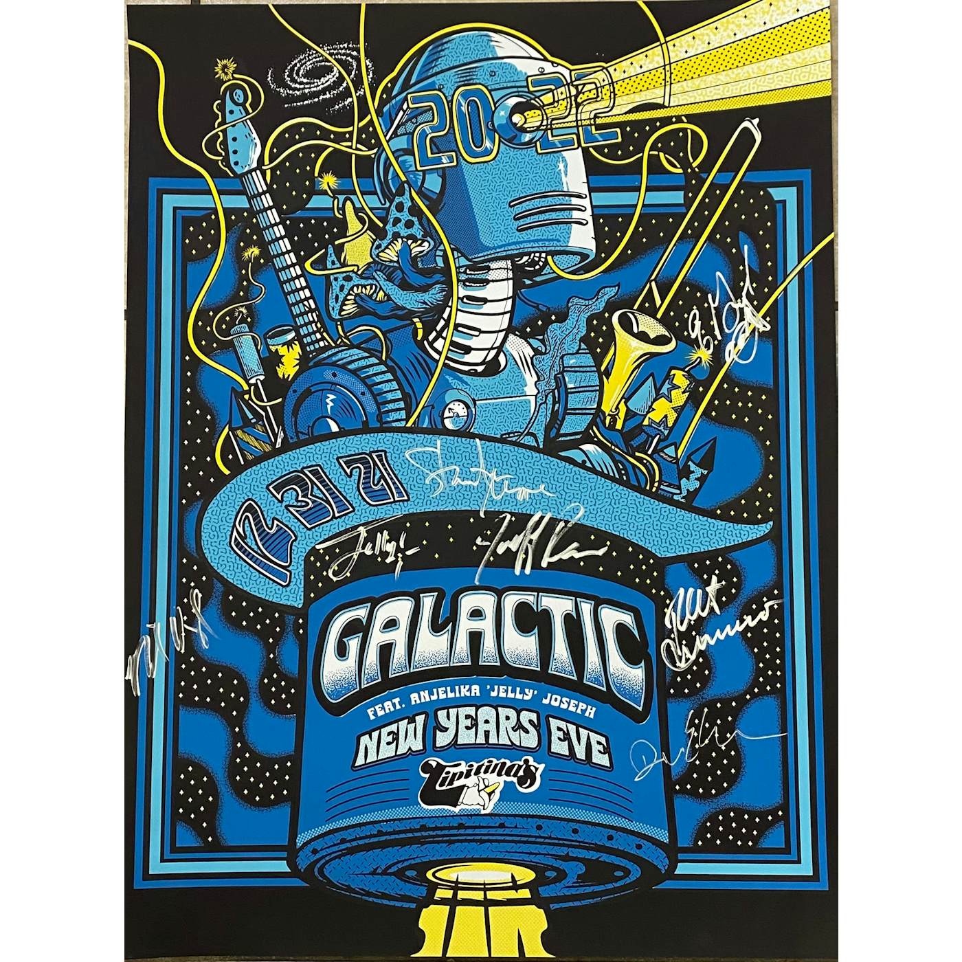 Galactic NYE 2021 Poster - SIGNED