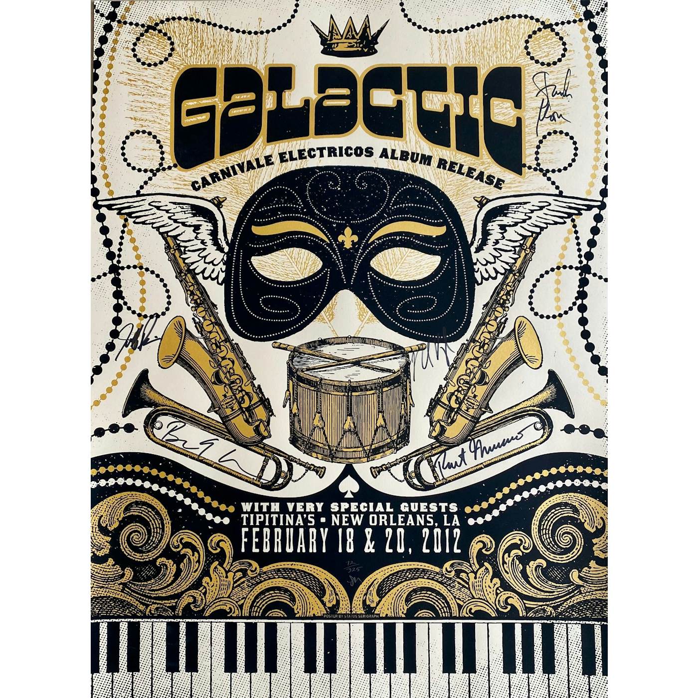 Galactic 2012 Mardi Gras Poster - SIGNED