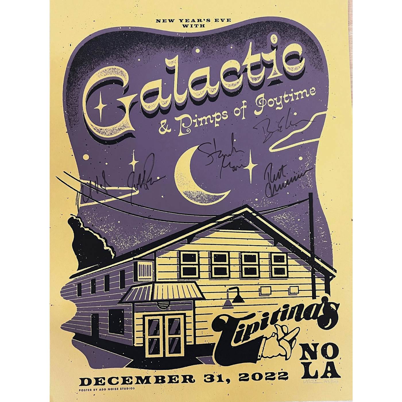 Galactic NYE 2022 Poster - SIGNED