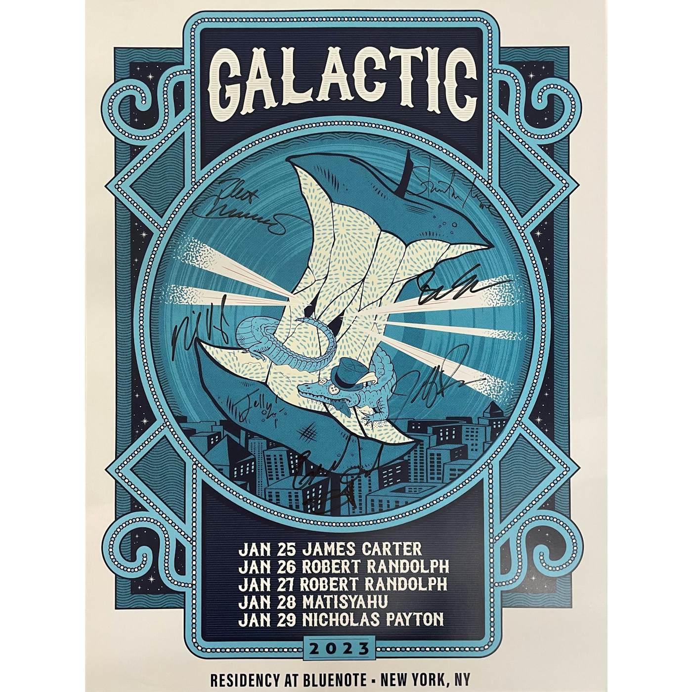Galactic BLUENOTE NYC 2023 Poster - SIGNED