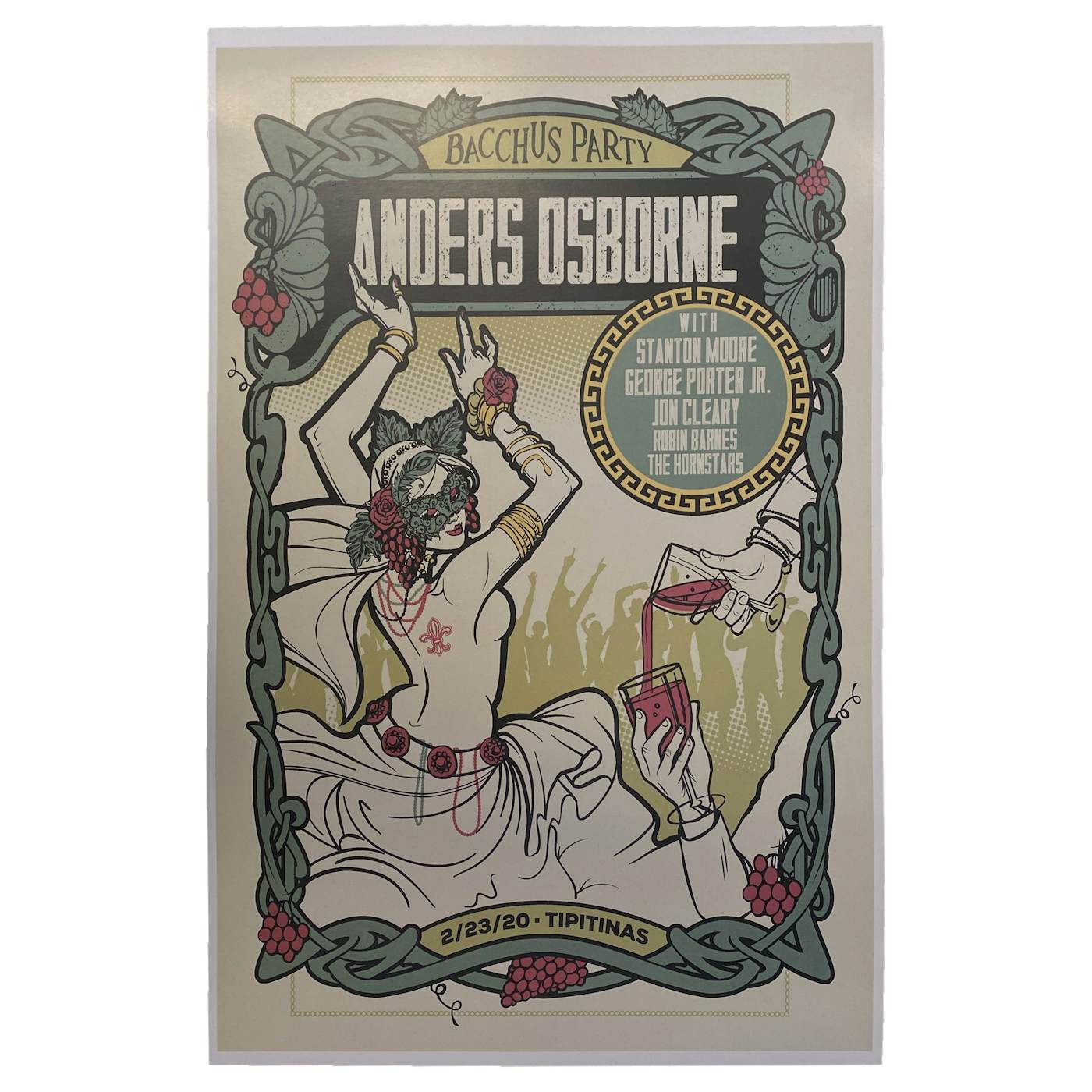 Anders Osborne Bacchus Party 2020 Poster
