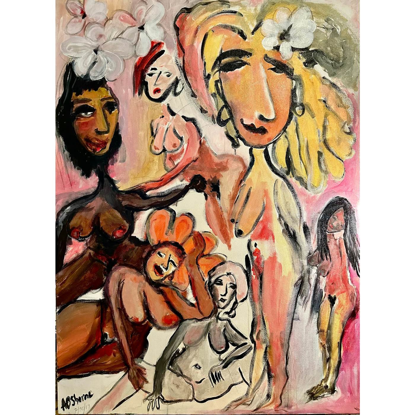Anders Osborne "Pink Dream" - Acryllic on Canvas