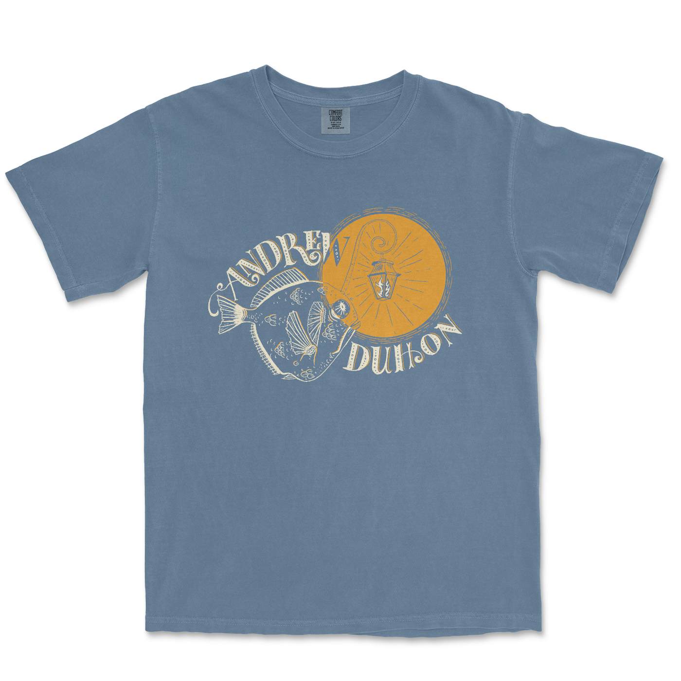 Andrew Duhon Fish Light Unisex T-Shirt - Blue Jean