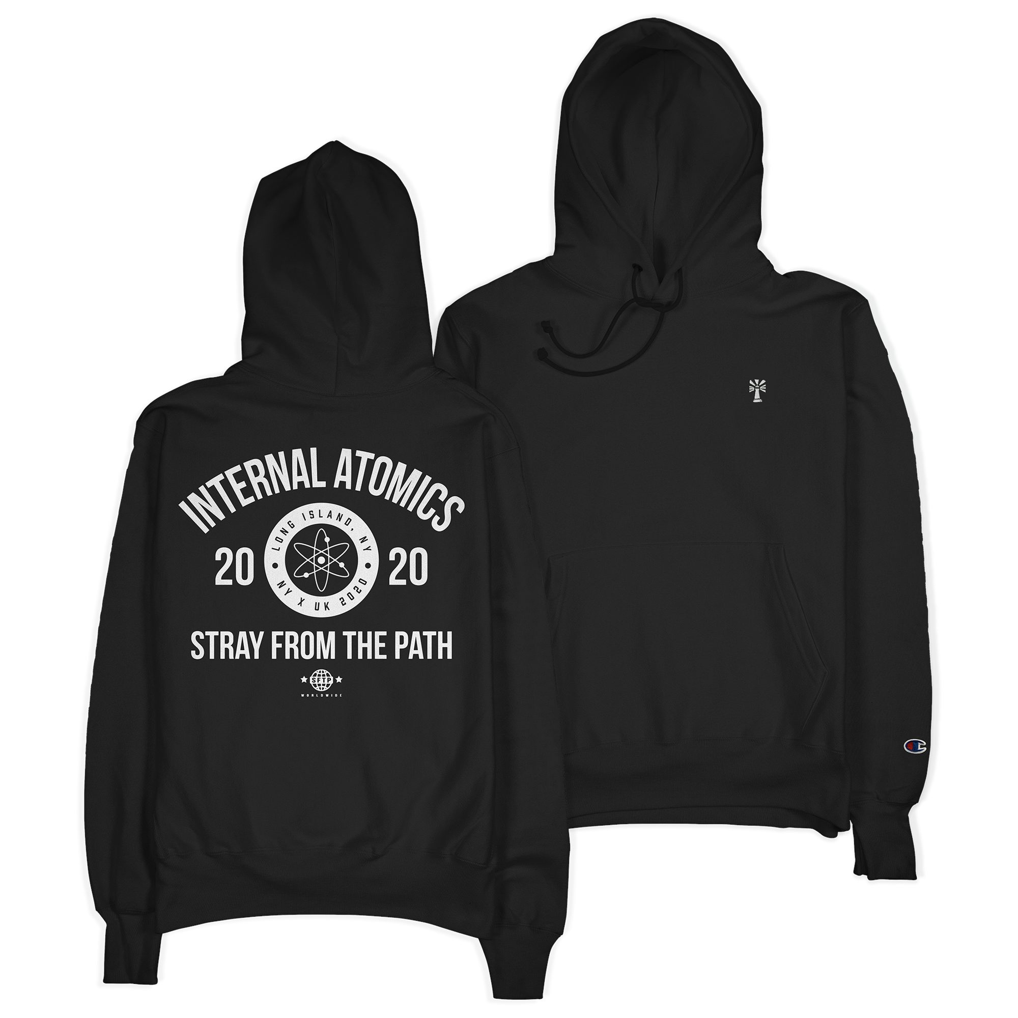 champion back print hoodie