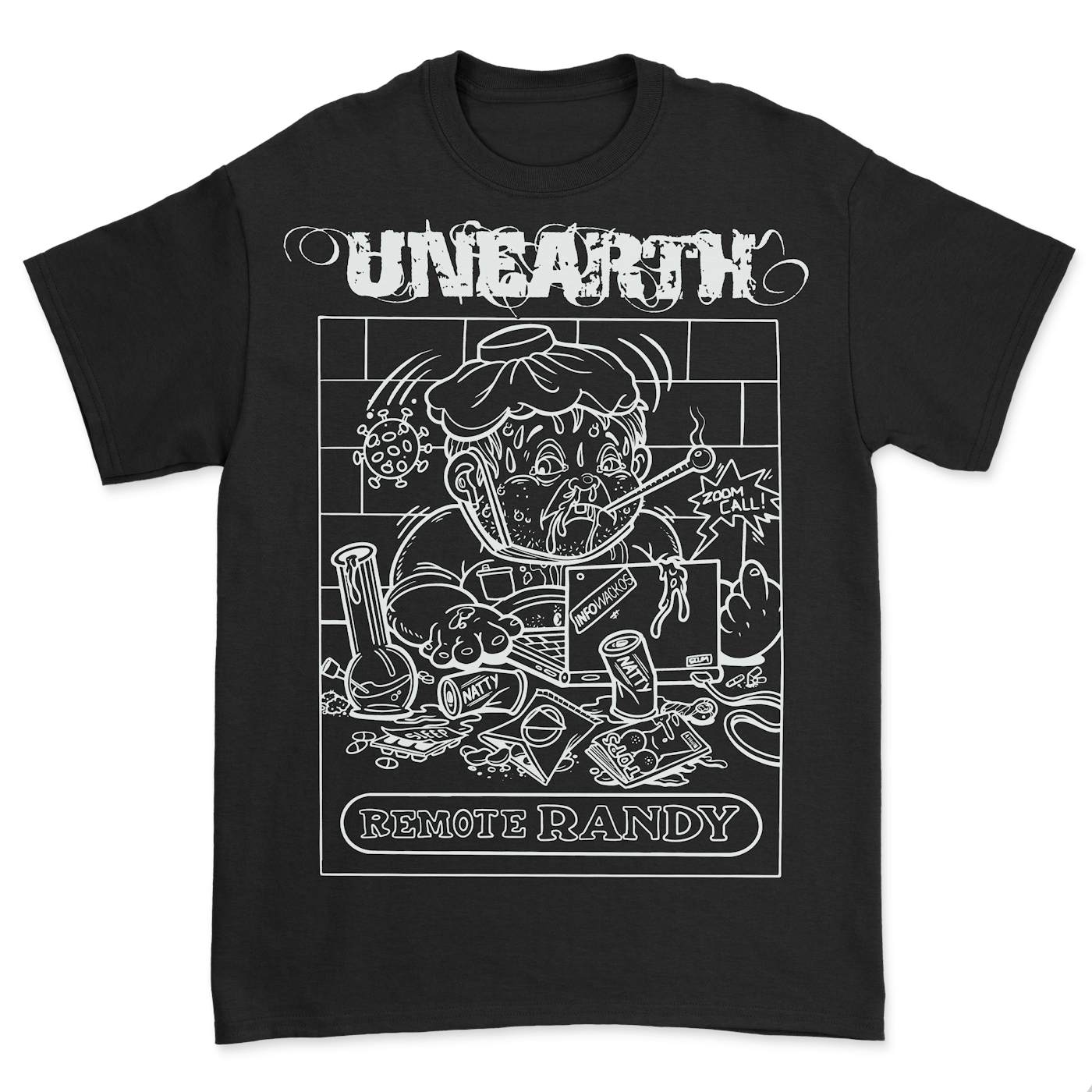 Unearth "Remote Randy" Glow in the Dark Tee
