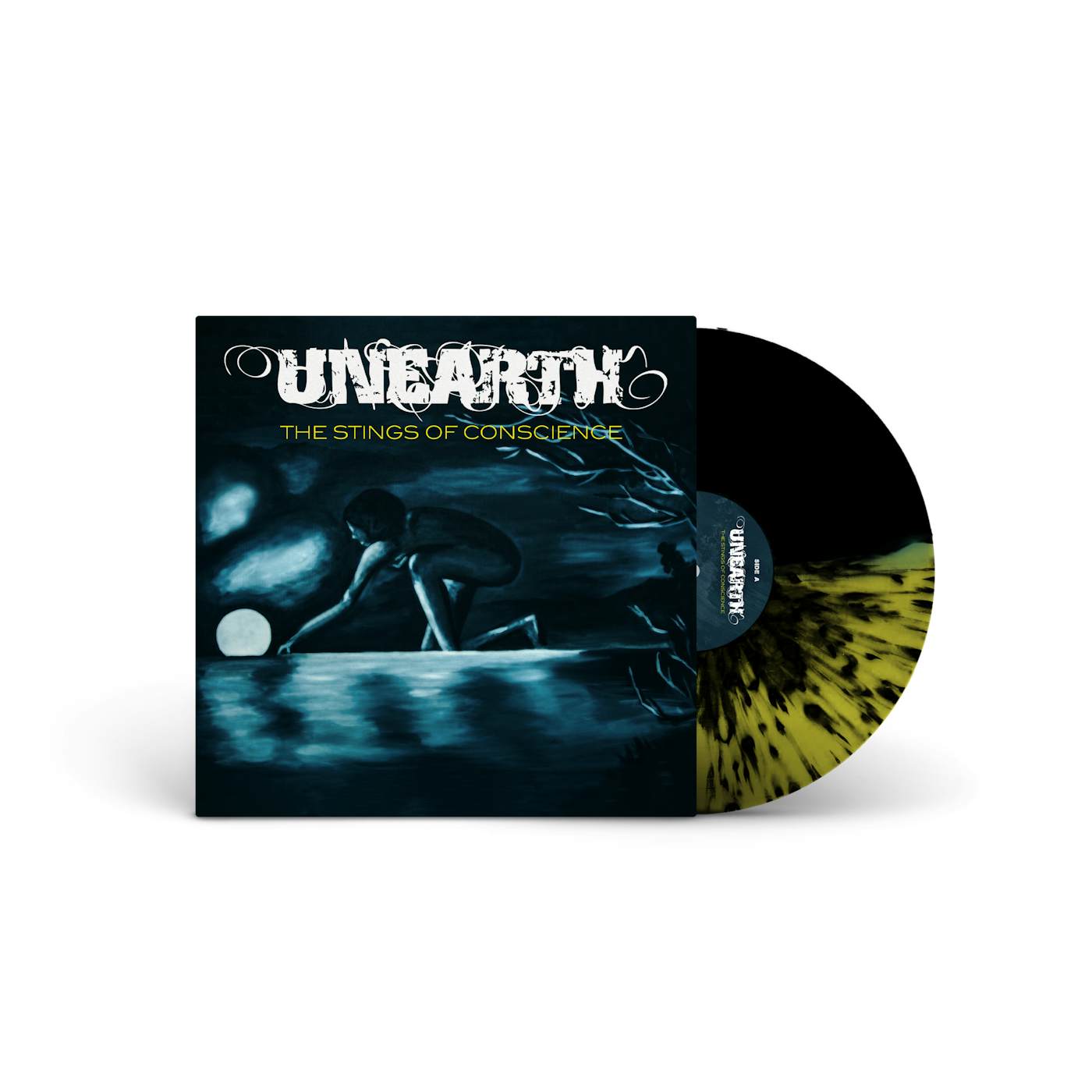 Unearth 'The Stings of Conscience' Half Black/Canary Yellow Vinyl