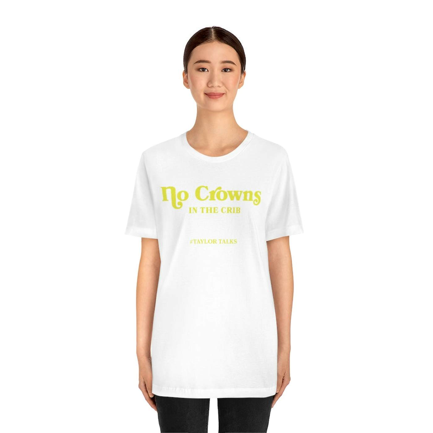 Fantasia - No Crowns Yellow/White Tee