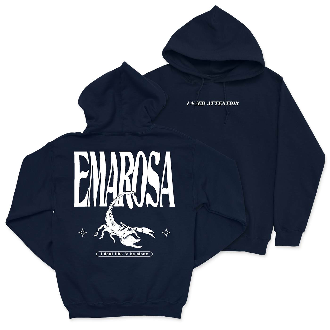Emarosa - Attention Hoodie - Navy