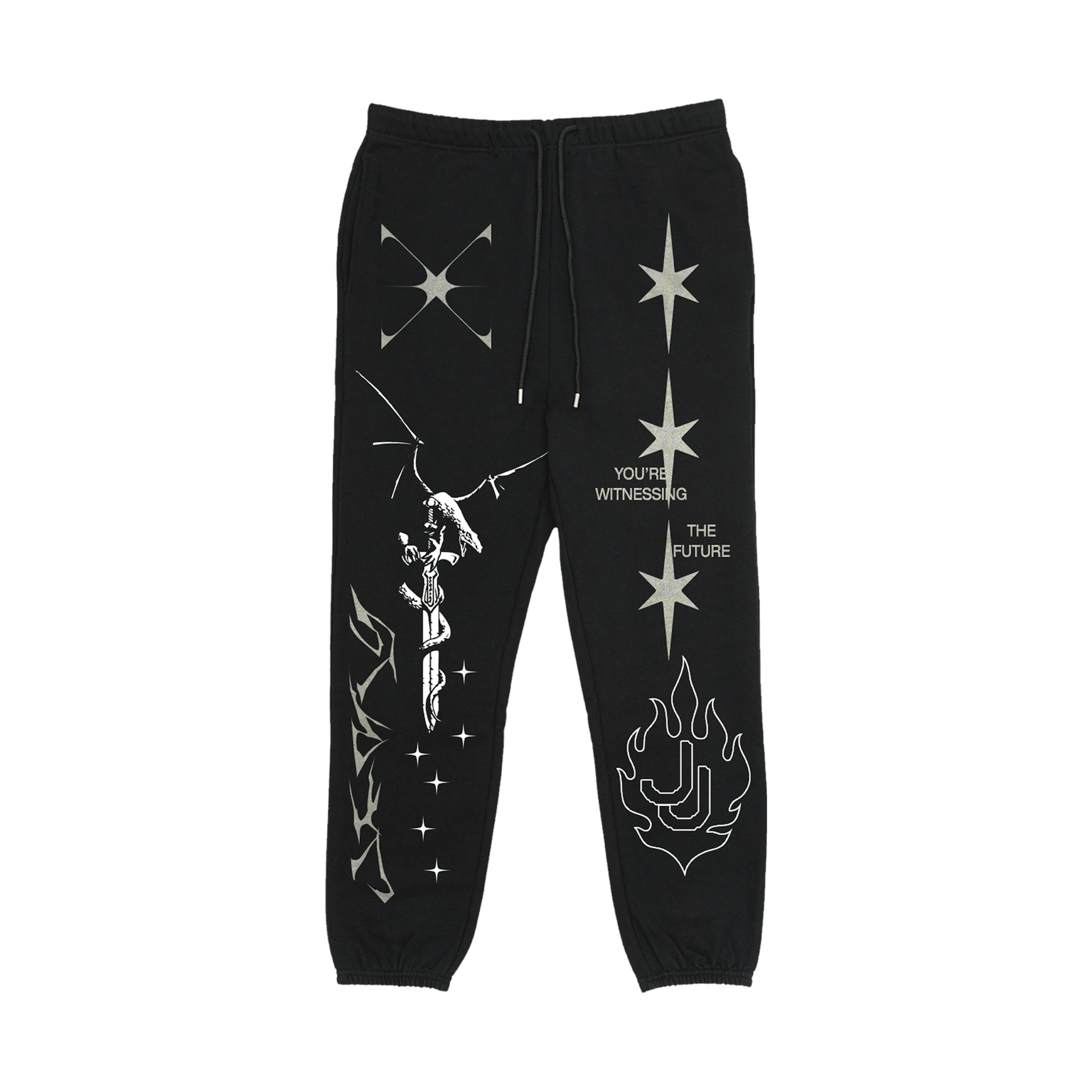 Jeris Johnson - Sword Sweat Pants (Silver Print)