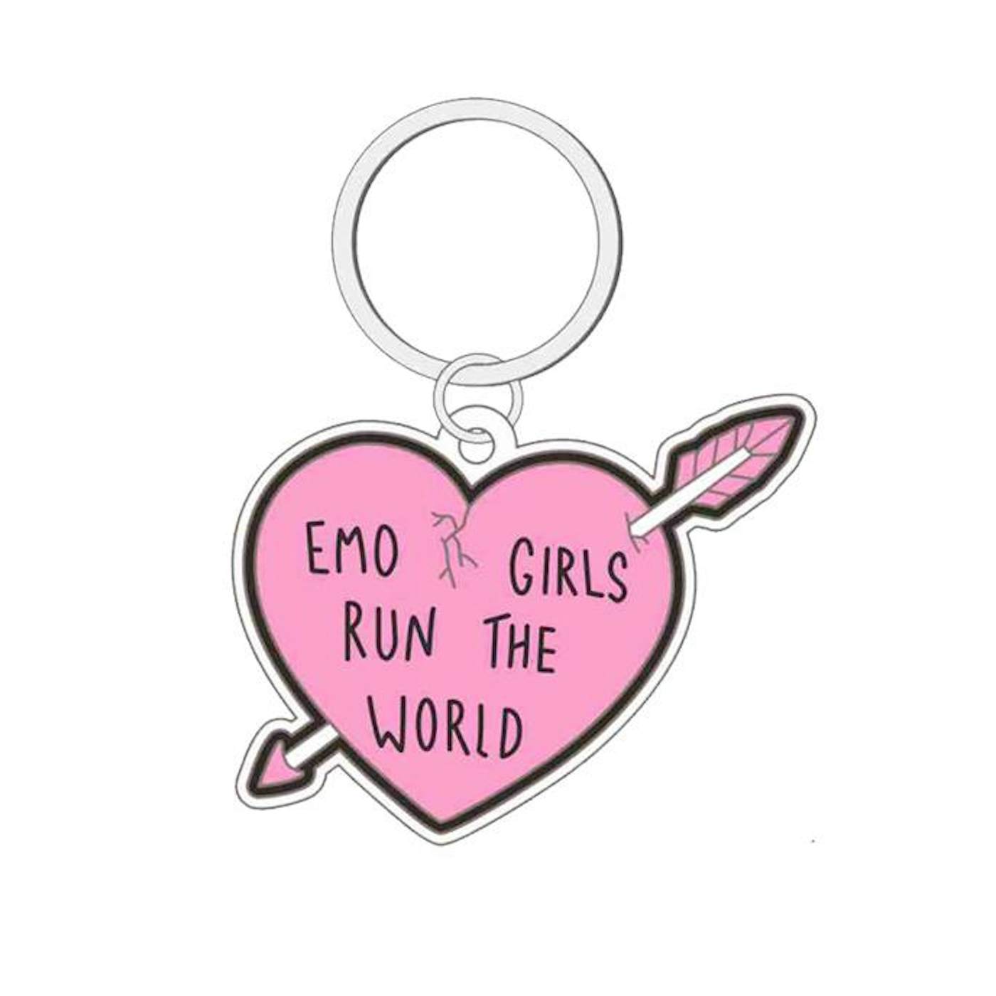 Emo Nite Emo Girls Run The World Keychain