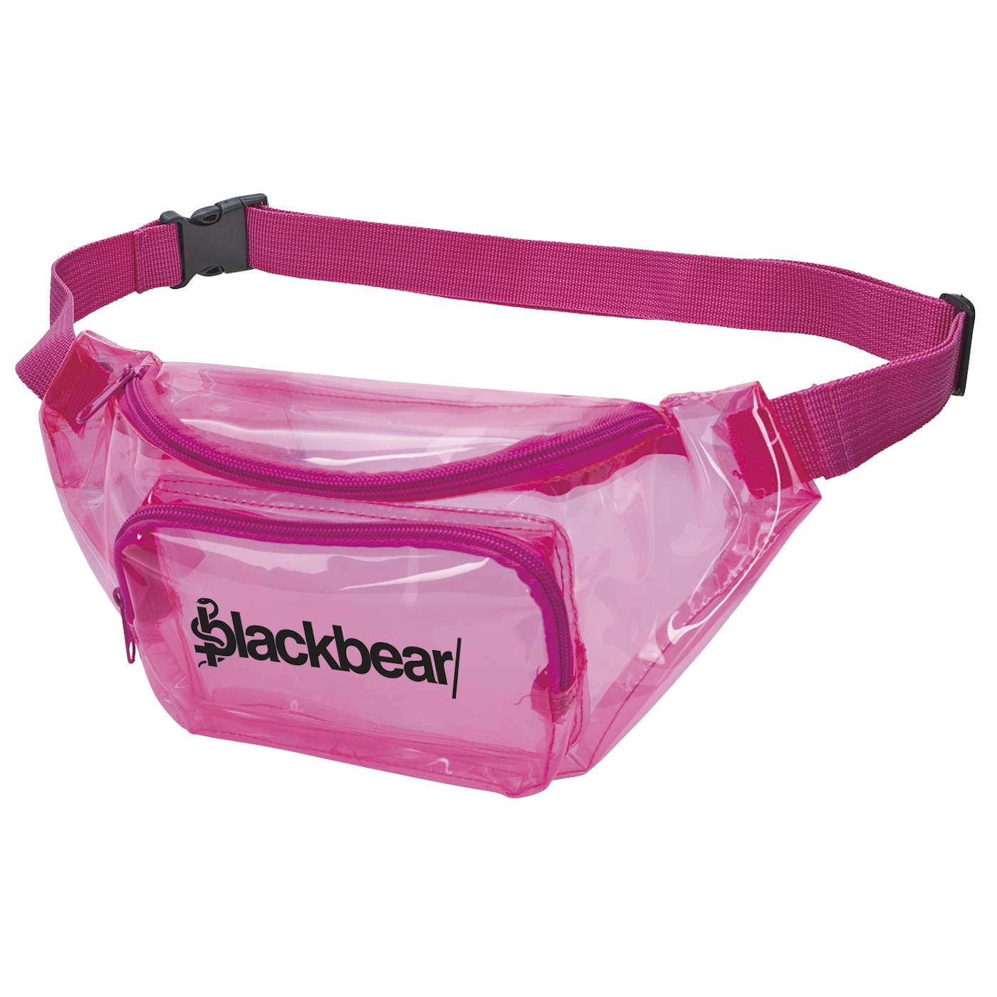 blackbear translucent pink fanny pack