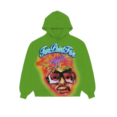 Aminé TWOPOINTFIVE Airbrush Hoodie (GREEN)