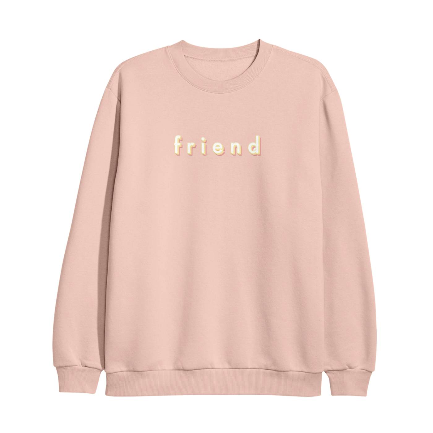 Surfaces Friend Embroidered Crewneck - Peach