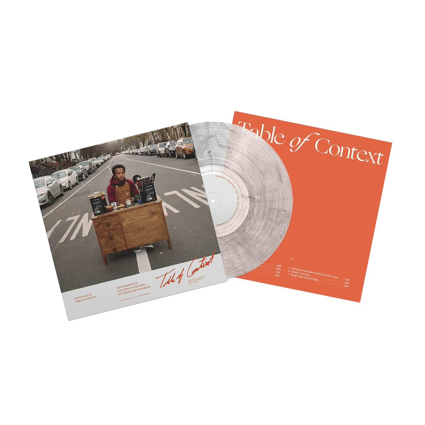 Cautious Clay Table of Context 12" Vinyl (Ultra Clear w/ Black Smoke Limited Edition)
